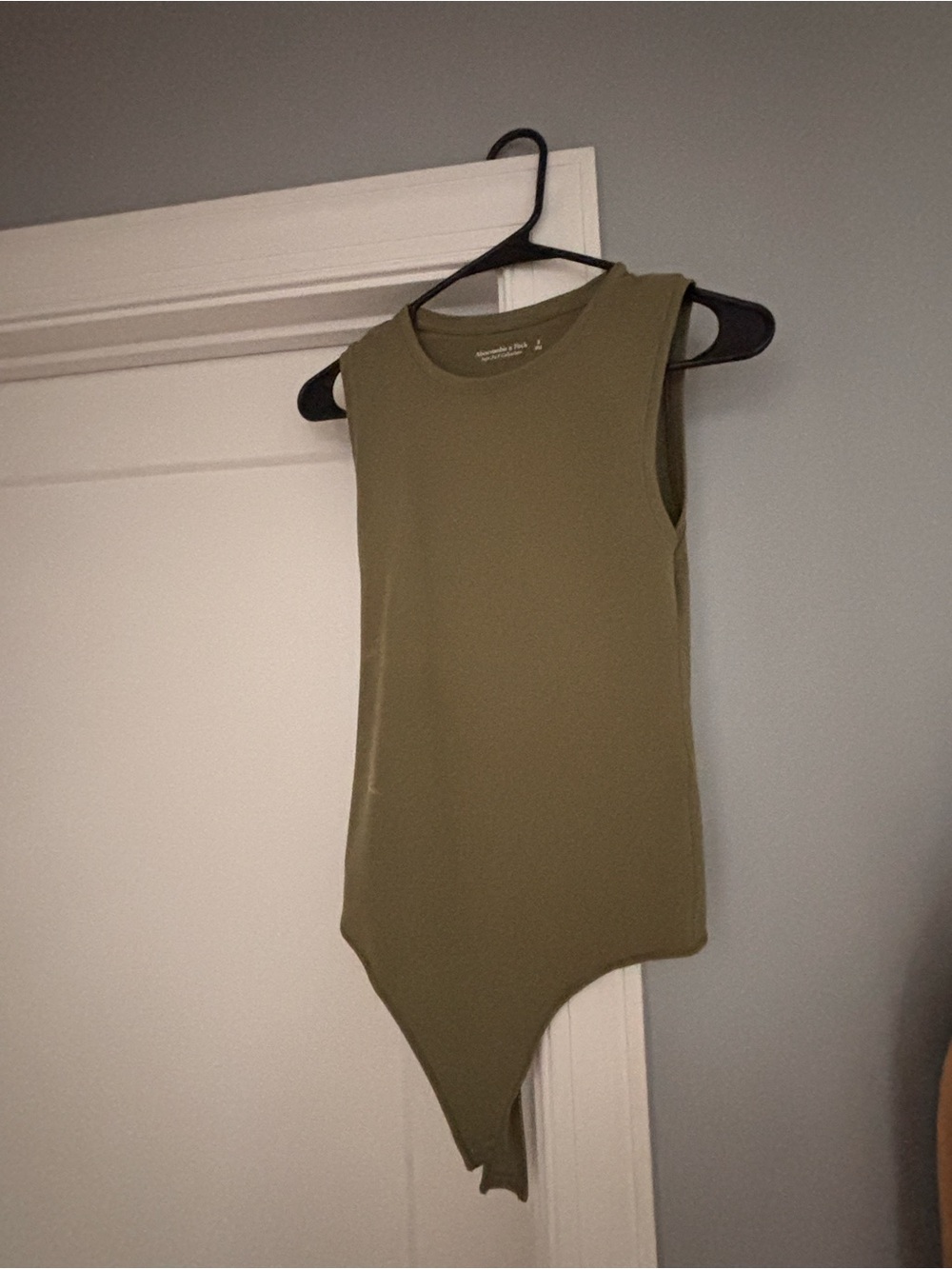 Abercrombie & Fitch Olive Green Sleeveless Bodysuit